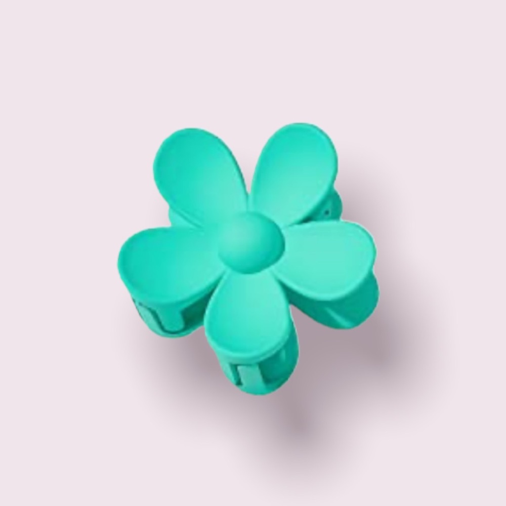 Turquoise Flower Clip